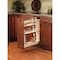 Rev-A-Shelf Maple Veneer, Light Brown, 5 in W, 25.5 in H, 19 in D, 19 in L, Light Brown 448-BC19-5C - alternate 2